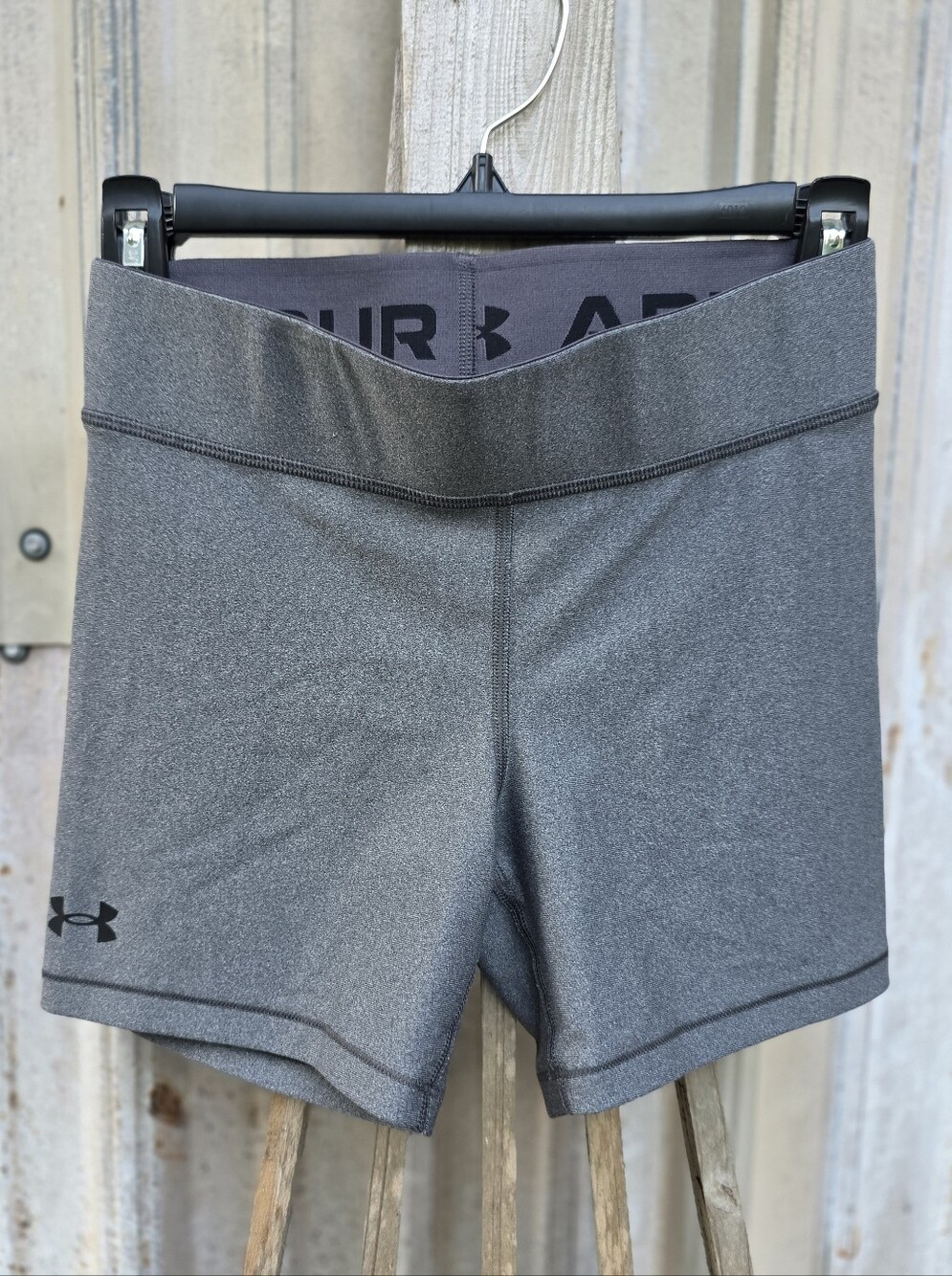Under Armour Women's Charcoal Gray Bike Shorts